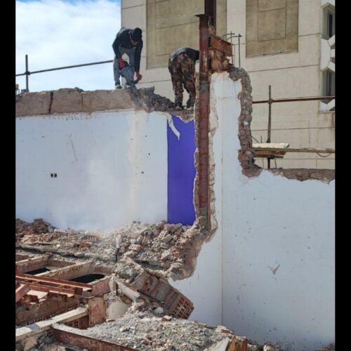 پیکور کاری و شیار زنی و تخریب ساختمان