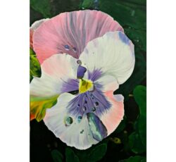 تابلوی نقاشی زنده از گل