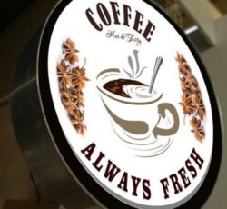 تابلو قهوه کافه (دوطرفه)
