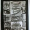 تابلو نقاشی چهره تکنیک سیاه قلم هایپر رئال