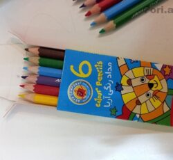 مداد رنگی ۶ رنگه آریا
