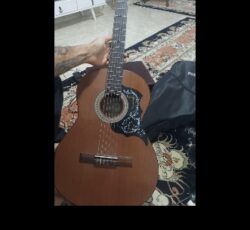 گیتار پیکاپ دار نونو همراه با کیف پایه