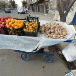 گاری نو آماده برای میوه فروشی