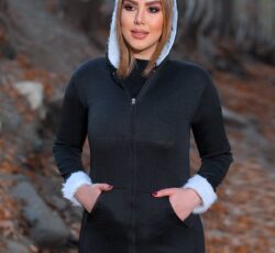سویشرت زنانه کلاه خز