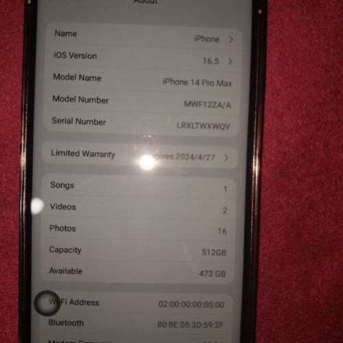 گوشی آیفون 14 پرومکس 512 فول کپی