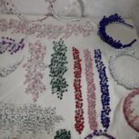 تاج های عروس و رنگی