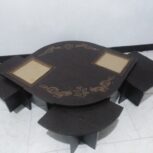 میز پذیرایی قهوه ای خوش رنگ درحدنو قیمت مفت زیر قیمت بازار