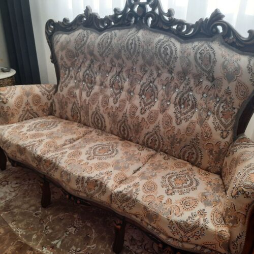 مبل 9نفره پایه استیل کاملا سالم