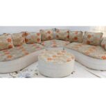 مبل 7 نفره همراه جلومبلی