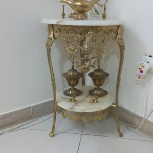 میزدوطبقه برنجی