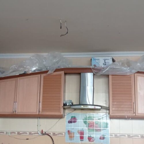کابینت MDF همراه با عجاغ گاز و هود و چراغ قیمت توافقی