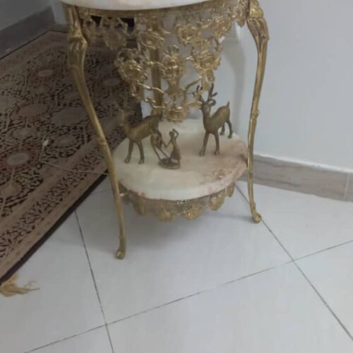 میزدوطبقه برنجی