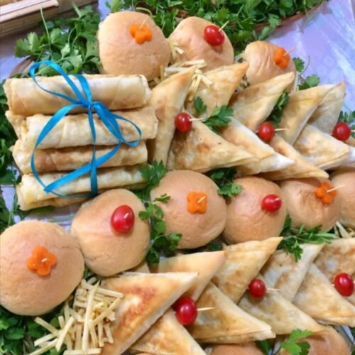 انواع فینگرفود  وسالاد ماکارونی خاگینه