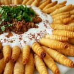 فینگرفود وسالاد ودلمه