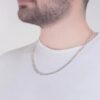 گردنبند نقره مردانه