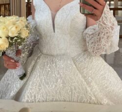 لباس عروس  نو نو یک بار استفاده  شده
