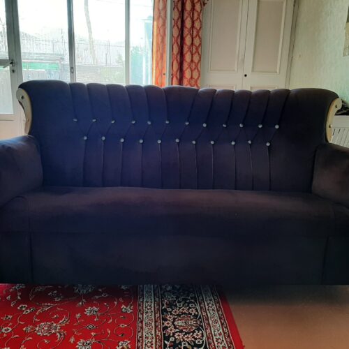 مبل 7 نفره بادمجانی رنگ