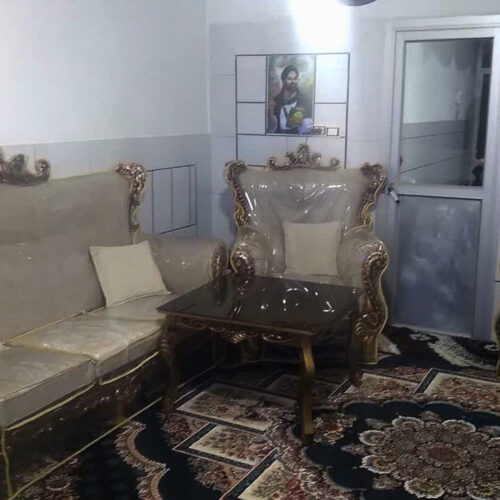 مبلمان 7 نفره روکشدار همرا کوسن