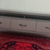 میزتلویزیون چوبی به رنگ طوسی