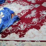 فرش لاکی رنگ 9 متری تازه شسته شده