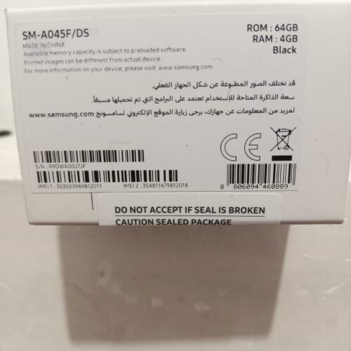 گوشی سامسونگ مشکی مدلA04تااازه خریداری شده