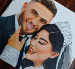 نقاشی به سبک مدادرنگی و سیاه قلم