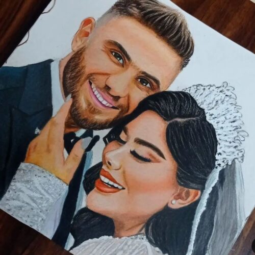 نقاشی به سبک مدادرنگی و سیاه قلم