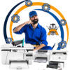 شارژ کارتریج در محل تعمیرات پرینتر