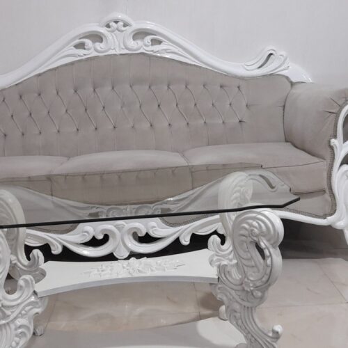 مبل7نفره تمیزوکاملاسالم همراه بامیزدوعسلی