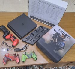 Ps4 اسلیم 500 گیگ دو دسته