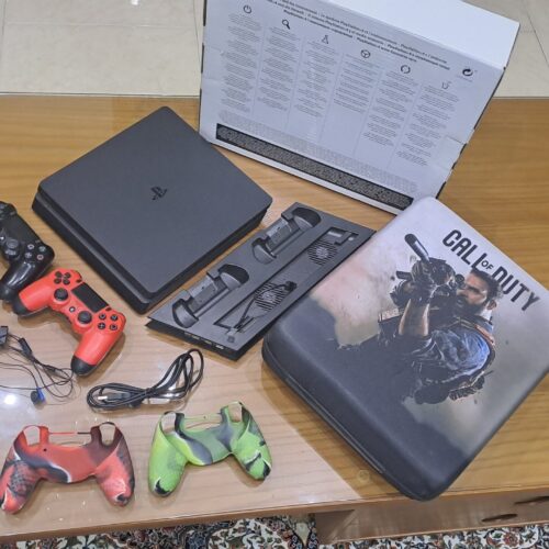 Ps4 اسلیم 500 گیگ دو دسته