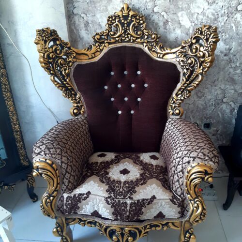 سرویس مبل استیل ورقه طلایی