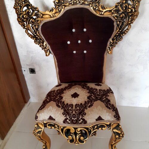 سرویس مبل استیل ورقه طلایی