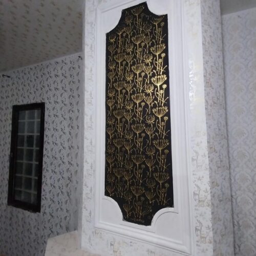طرح کاغذدیواری نقاشی ساختمان