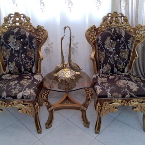 مبل 9نفره چوب گردو بامیز تلویزیون