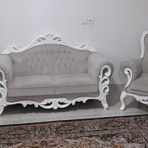 مبل7نفره تمیزوکاملاسالم همراه بامیزدوعسلی