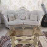 مبل هفت نفره همراه یه جلو مبلی و دومیزعسلی