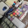 کلیه وسایل کاشت ناخن صفرتاصد به همراه کیف و میز ناخن