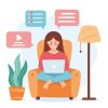 دورکاری فعالیت اینترنتی