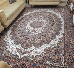 فرش ماشینی 9 متری 700 شانه دستبافت گونه