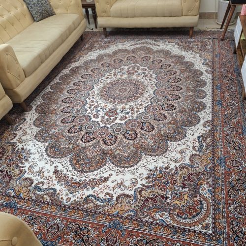 فرش ماشینی 9 متری 700 شانه دستبافت گونه