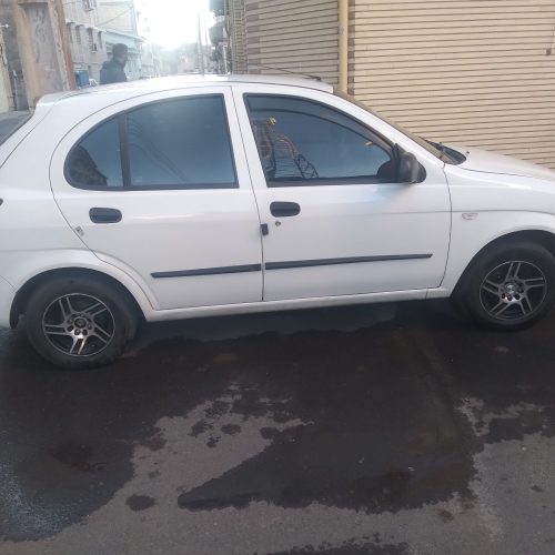تیبا هاچبک سفید مدل 99