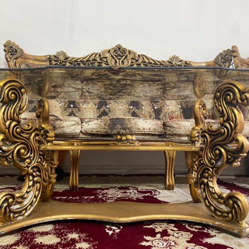 مبل 7نفره کلاسیک به همراه جلو مبلی و عسلی
