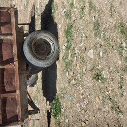 تراکتور285خونگی همراه تریلی چرخ بزرگ