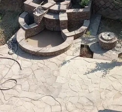 کارساختمانی اسکلیت تا جارو دیوارچینی شیب بندی کاشی کاری سنگ نما سیمان کاری