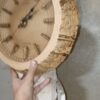 ساعت دیواری طرح چوب موتور آرام دو طرفه