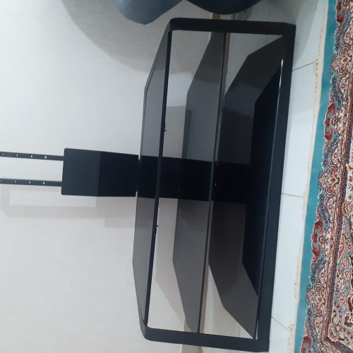 میز تلویزیون فلزی شیشه