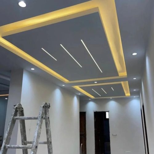 نقاشی ساختمان، کناف وکاغذ دیواری
