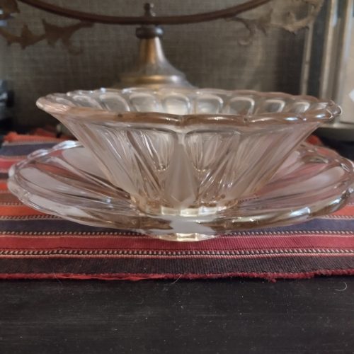 پیش دستی و پیاله کریستال