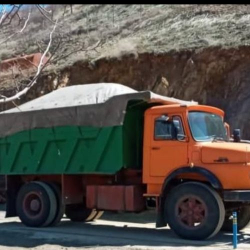 حمل انواع بار با تک ده تن کمپرسی